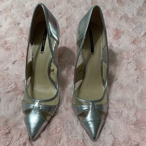 Zara Metallic Heels